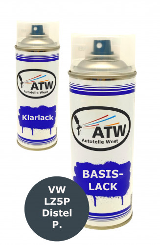 Autolack für VW LZ5P Distel P.+400ml Klarlack Set